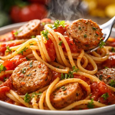 Image of Whole30 Spaghetti with Sausage