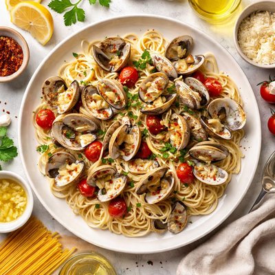 Image of Spaghettini with Clam Sauce