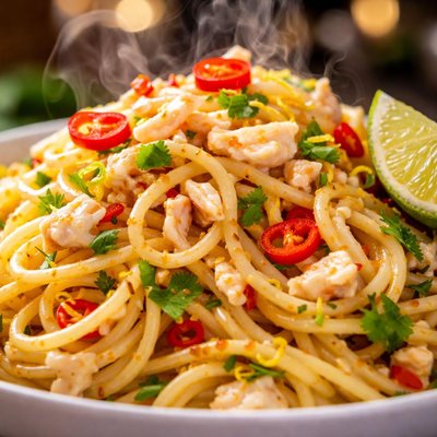 Image of Spaghettini with Crab Lime Chilli