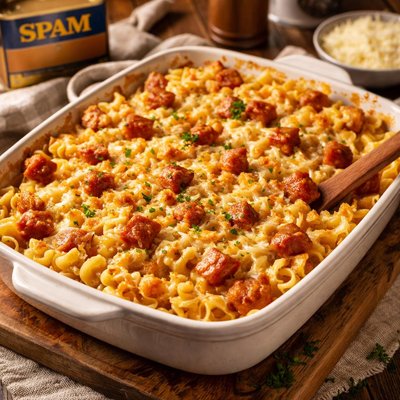 Image of Spam and Noodle Casserole