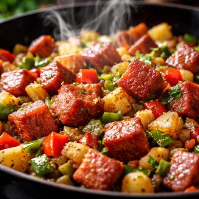 Image of Spam and Vegetable Hash