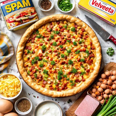 Image of Spam and Velveeta Quiche Aka Redneck Quiche