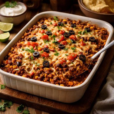Image of Spanish 7 Layer Casserole a Pantry Recipe