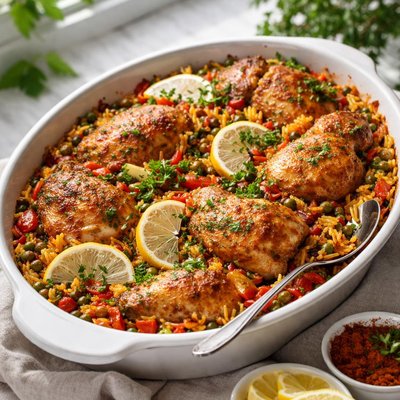 Image of Spanish Chicken Rice Bake