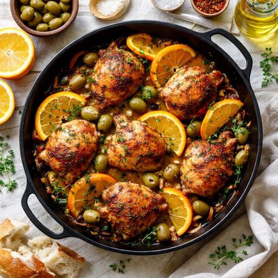 Image of Spanish Chicken with Oranges Olives