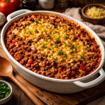 Image of Spanish Hamburger Casserole