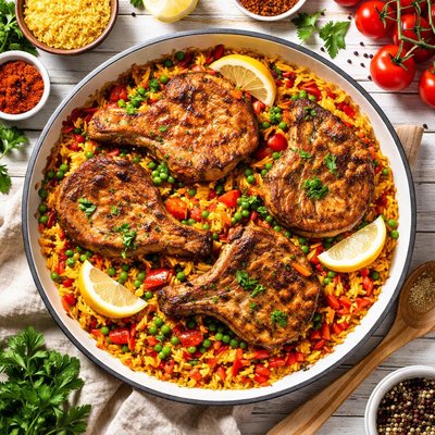 Image of Spanish Pork Chops and Rice