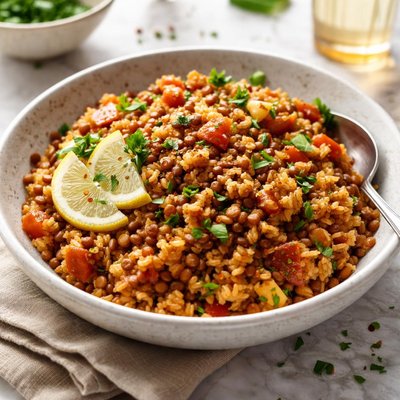 Image of Spanish Rice with Lentils