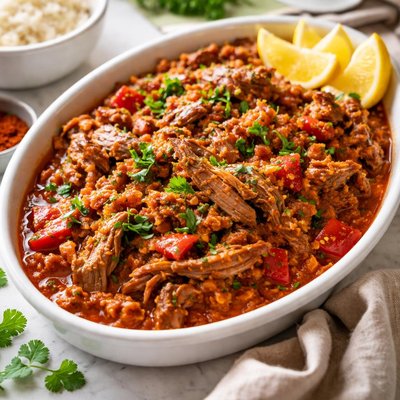 Image of Spanish Seasoned Pork Slow Cooker Crockpot