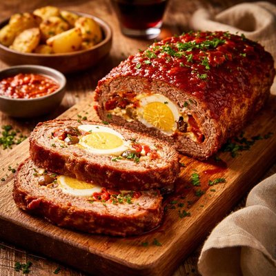 Image of Spanish Stuffed Meatloaf