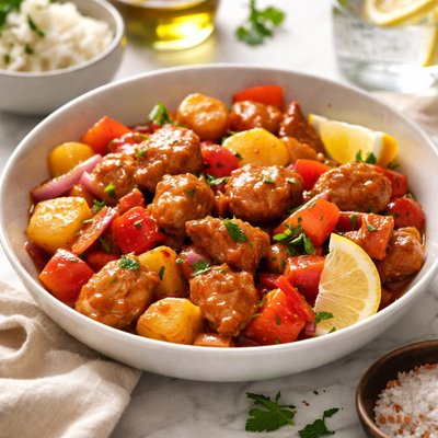 Image of Spanish Style Sweet and Sour Chicken