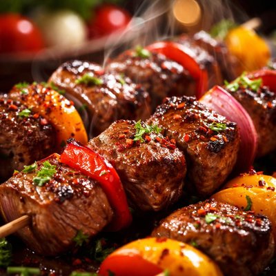 Image of Spanish Tapas Style Beef Kebabs
