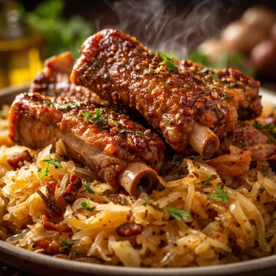Image of Spare Ribs with Sauerkraut