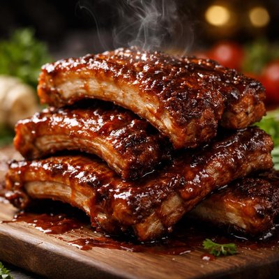 Image of Spareribs with Barbecue Sauce Pressure Cooker