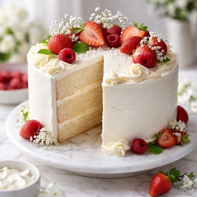 Image of Special Occasion White Cake
