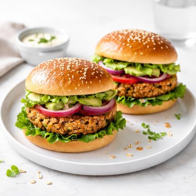 Image of Speedy Oatmeal Burgers