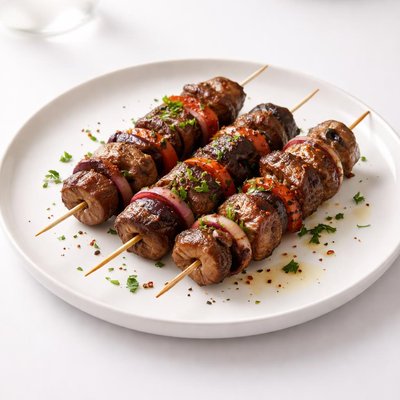 Image of Speidini Di Carne E Funghi Sicilian Kebobs Meat and Mushroom