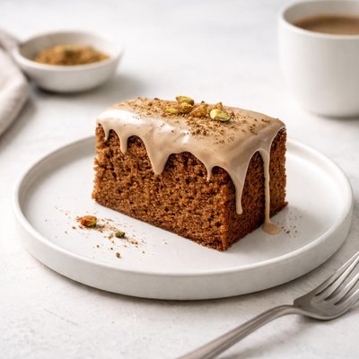 Image of Spice Cake with Cardamom Coffee Icing