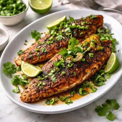 Image of Spice Rubbed Snapper with Lime and Cilantro