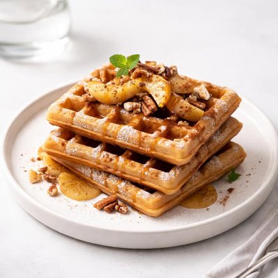 Image of Spiced Apple Waffles