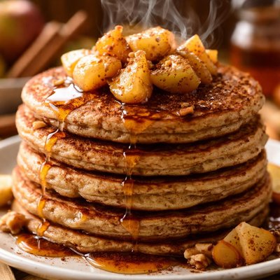 Image of Spiced Applesauce Pancakes Dairy Free