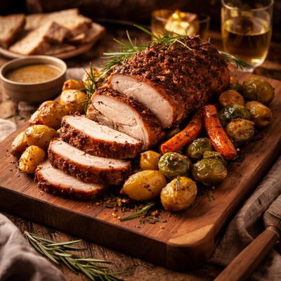 Image of Spiced Baked Pork Dinner