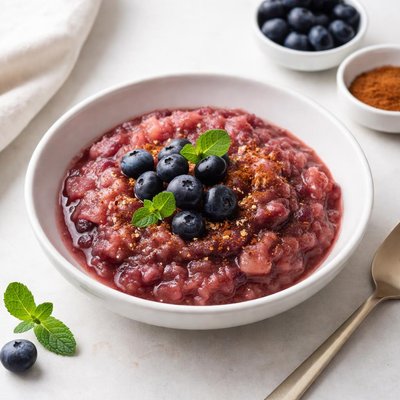Image of Spiced Blueberry Applesauce