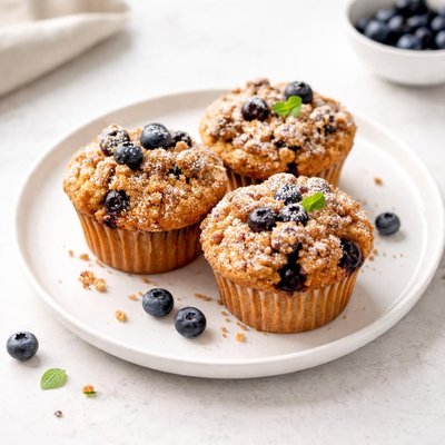 Image of Spiced Blueberry Muffins