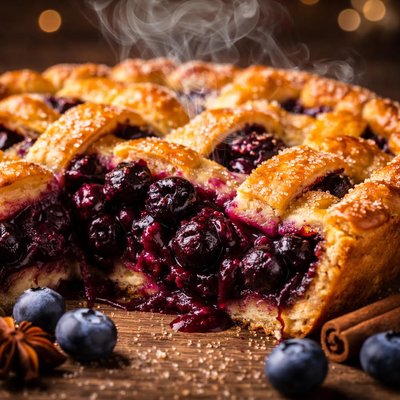 Image of Spiced Blueberry Pie