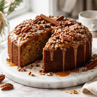 Image of Spiced Butter Pecan Rum Cake