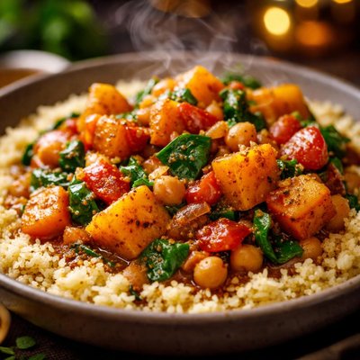 Image of Spiced Butternut Squash Stew W Couscous