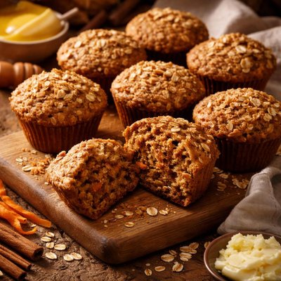 Image of Spiced Carrot Bran Muffins