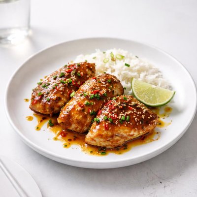 Image of Spiced Chicken with Honey Ginger Glaze