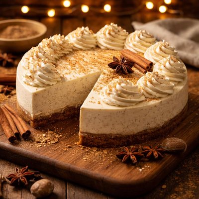 Image of Spiced Eggnog Cheesecake