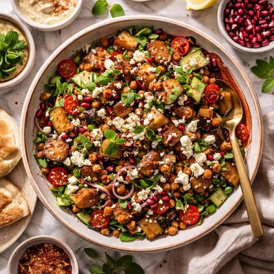 Image of Spiced Eggplant Aubergine Salad