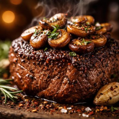 Image of Spiced Filet Mignon with Mushrooms