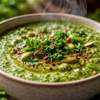Image of Spiced Garden Green Soup