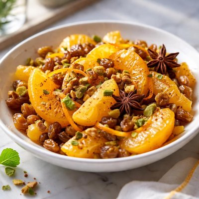 Image of Spiced Golden Raisins Oranges