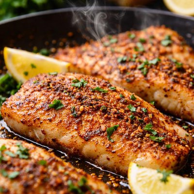 Image of Spiced Pan Fried Fish Fillets