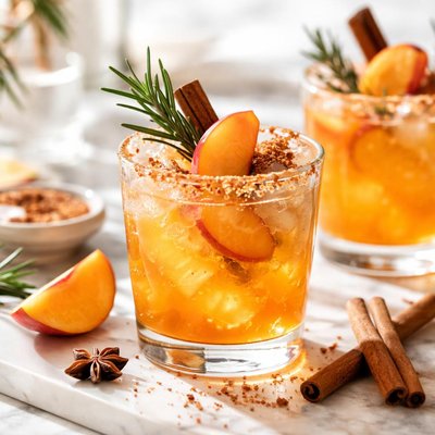 Image of Spiced Peach Cocktail