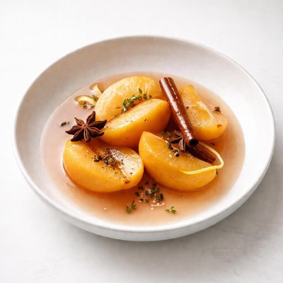 Image of Spiced Peaches in Peach Wine