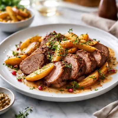 Image of Spiced Pork Tenderloin with Sauteed Apples