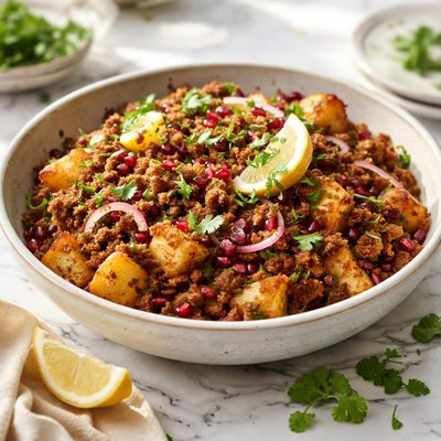 Image of Spiced Potato and Minced Lamb