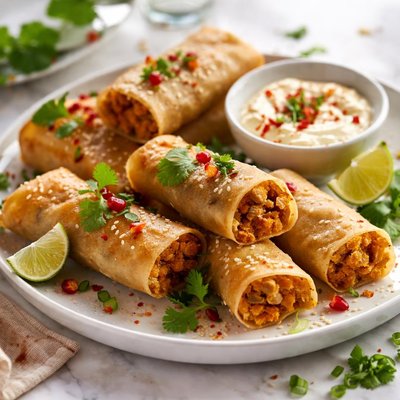 Image of Spiced Pumpkin Spring Rolls
