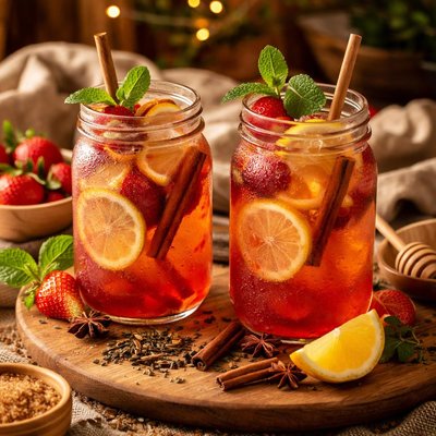 Image of Spiced Strawberry Lemonade Tea