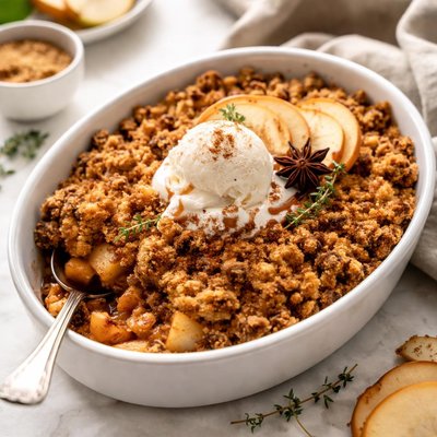 Image of Spiced Three Sugar Apple Crumble