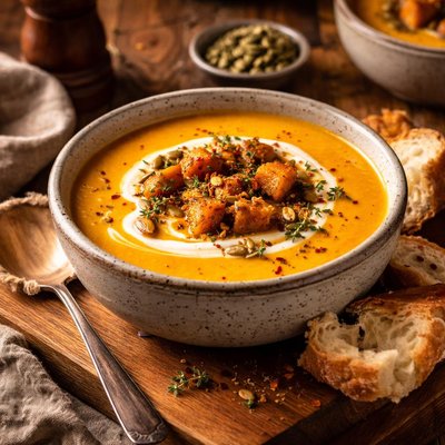 Image of Spiced Up Butternut Squash Soup