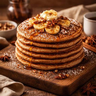 Image of Spiced Whole Wheat Pancakes
