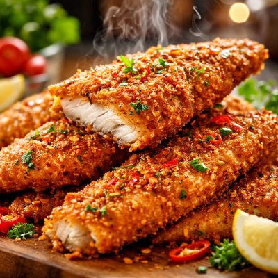Image of Spicy and Crispy Catfish Fillets
