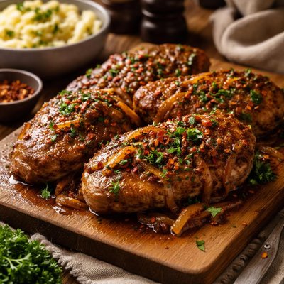 Image of Spicy and Tender Crock Pot Pork Chops